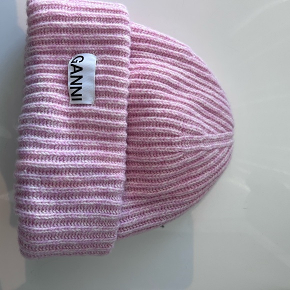 Ganni Pink Knit Beanie - Picture 2 of 6